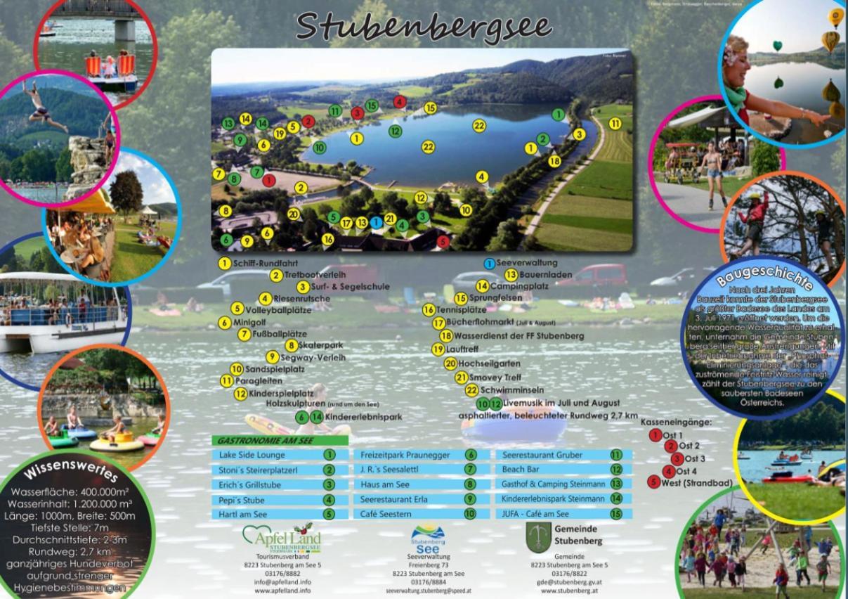 Zwei Schlafzimmer Ferienapartment Anna Am Stubenbergsee Inklusive Vier E-Bikes Eksteriør bilde